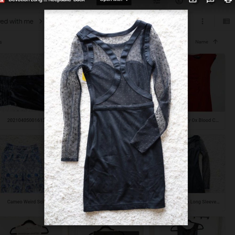 Polka Dot Bodycon Dress, Keepsake, XS